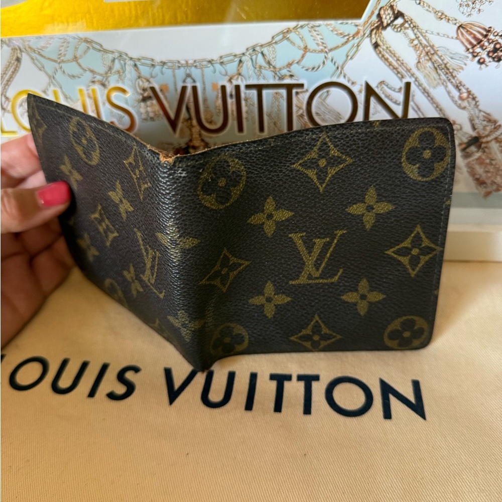 Louis Vuitton Brown Monogram Mens Wallet Vintage - Picture 4 of 14